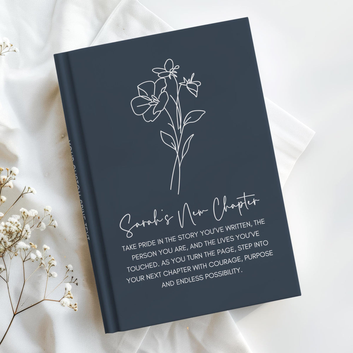 New Chapter Journal, Custom Going Away Gift for Coworker, Personalized Notebook for Boss, Leaving Job, Retirement, Farewell for Work Bestie Gifts