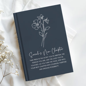 New Chapter Journal, Custom Going Away Gift for Coworker, Personalized Notebook for Boss, Leaving Job, Retirement, Farewell for Work Bestie Gifts