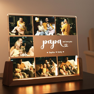 Personalized Photo Collage, Dad Photo Gift, Customized Frame & Photo, Fathers Day Photo Collage, Father's Day Gift, Dad Birthday Gift