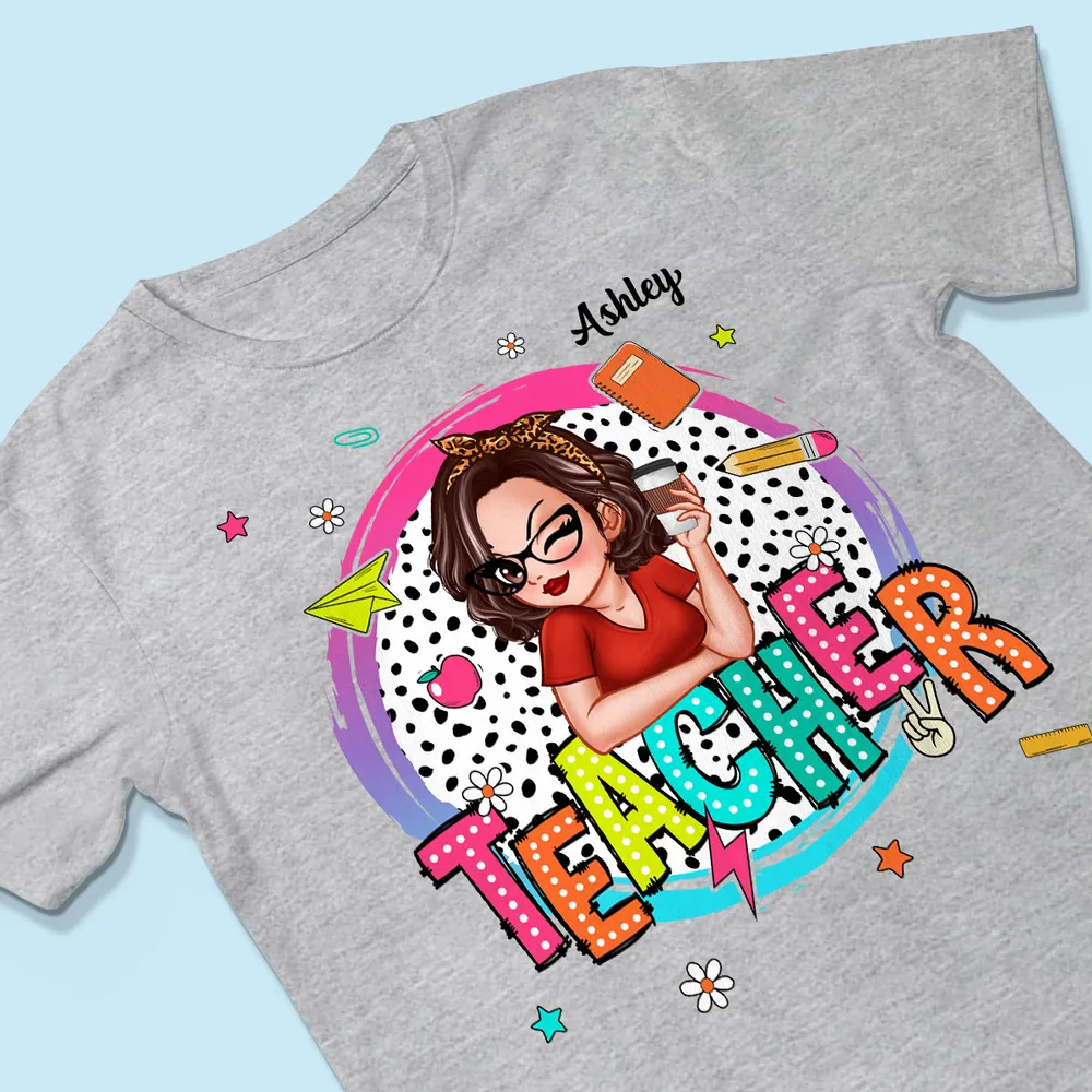 Summer Vibe Teacher - Personalized Apparel - Back To School Gift For Teacher