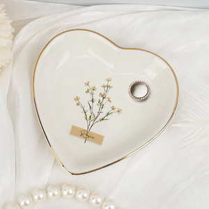 Bloom Where You Are Planted - Personalized Jewelry Plate - Gift For Sister, Sibling, Bestie