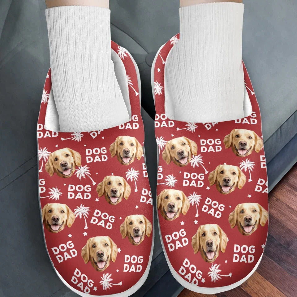 Custom Photo Fur Baby Is A Little Burst Of Joy - Personalized Fleece Slippers - Christmas Gift For Pet Owners, Pet Lovers