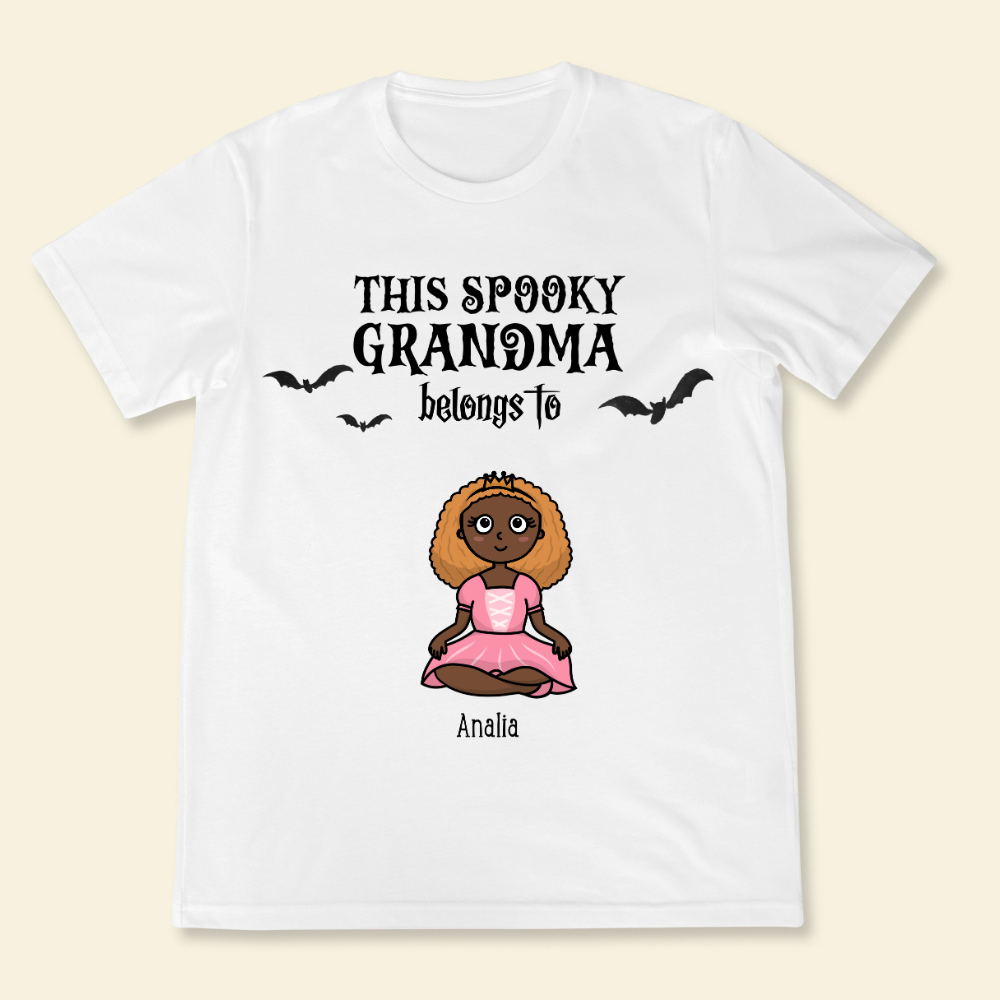 This Spooky Grandma Belongs To Grandkids - Personalized Shirt - Gift For Grandma, Halloween Season