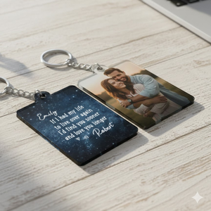 I'd Find You Sooner And Love You Longer - Personalized Keychain - Anniversary Gift, Valentine's Day Gift For Couple