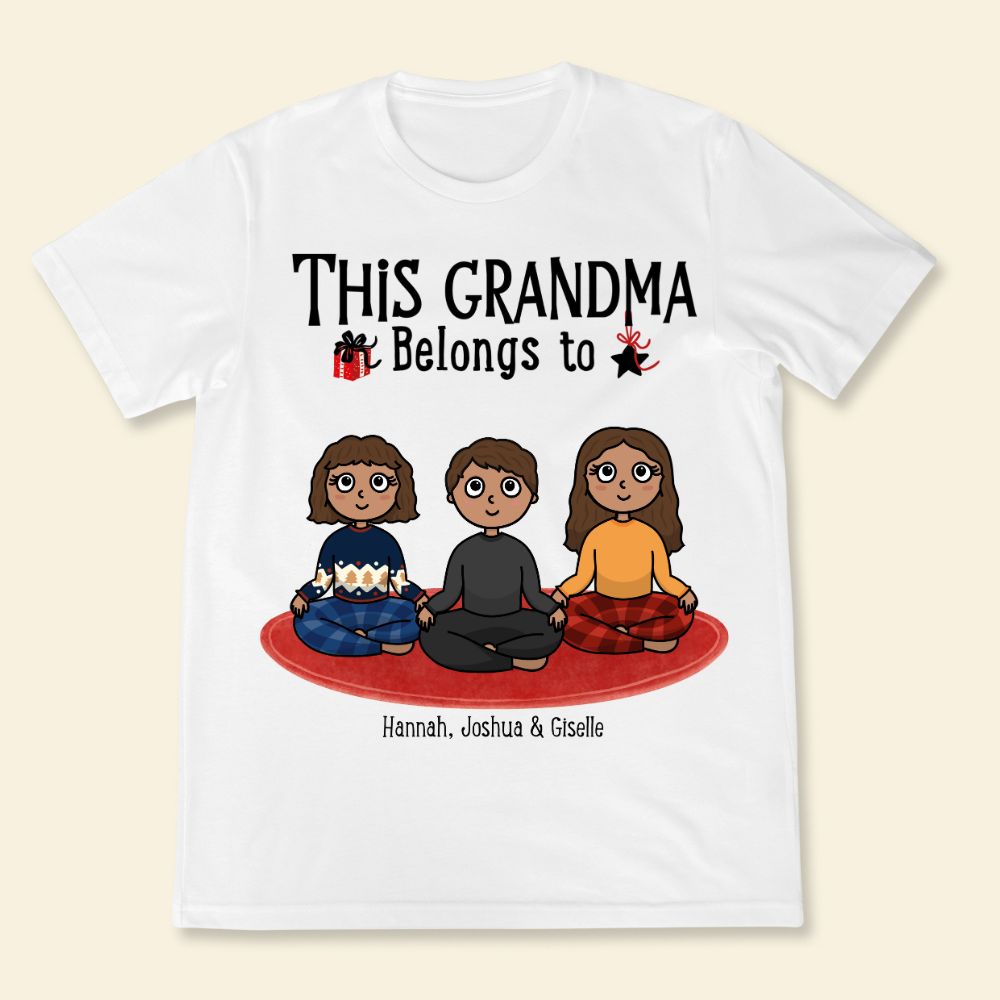 This Grandparents Belong To Grandkids - Personalized Shirt - Gift For Grandma, Grandpa, Christmas Gift