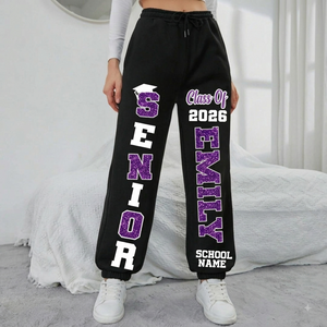 Personalized Senior 2026 Pants, Senior Sweatpants Class of 2026, 2026 Senior Stuff For Graduation High School College University
