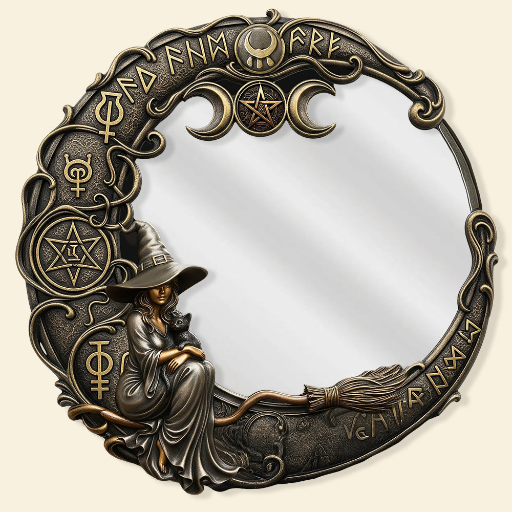 Witch Custom Shaped Mirror Gifts For Witch Lover