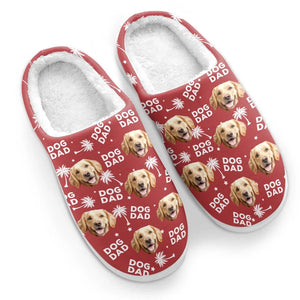 Custom Photo Fur Baby Is A Little Burst Of Joy - Personalized Fleece Slippers - Christmas Gift For Pet Owners, Pet Lovers