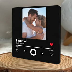 Custom your photo & music favorite song, Personalized Musis Fridge Magnet, Gift For Family, Couples, Friends