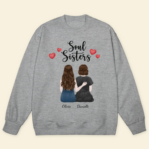 Soul Sisters - Personalized Sweatshirt - Gift For Sisters, Bestie, Friends banner-4_257c8671-78a9-4999-90e3-ffbee5a4f3ad.png