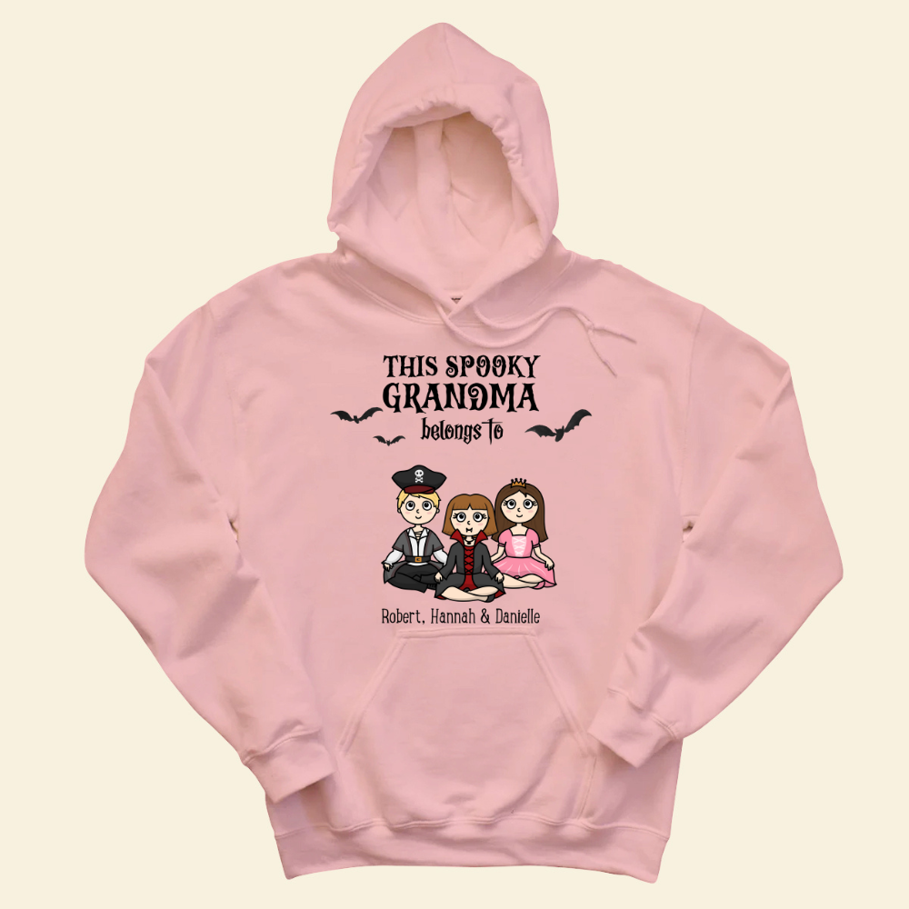 This Spooky Grandma Belongs To Grandkids - Personalized Hoodie - Gift For Grandma, Halloween Season