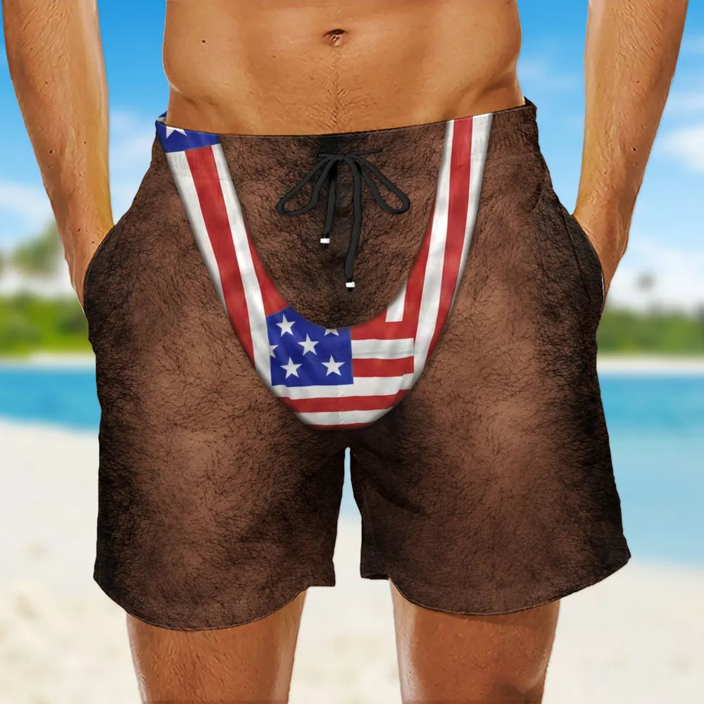 Sexy Man Beach Shorts - Personalized Beach Shorts - Gift For Man, Funny Gift For Husband, Boyfriend