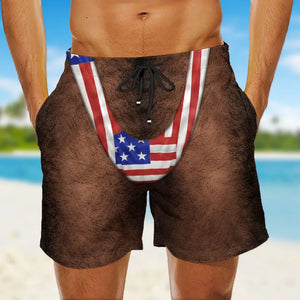 Sexy Man Beach Shorts - Personalized Beach Shorts - Gift For Man, Funny Gift For Husband, Boyfriend