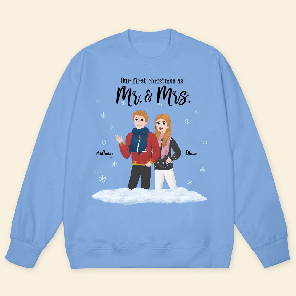 Christmas Is Better With You - Personalized Sweatshirt - Christmas Gift For Couple