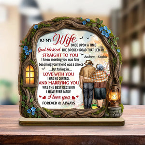 Marrying You Was The Best Decision - Personalized Wooden Plaque - Valentine's Day Gift, Anniversary Gift For Couple