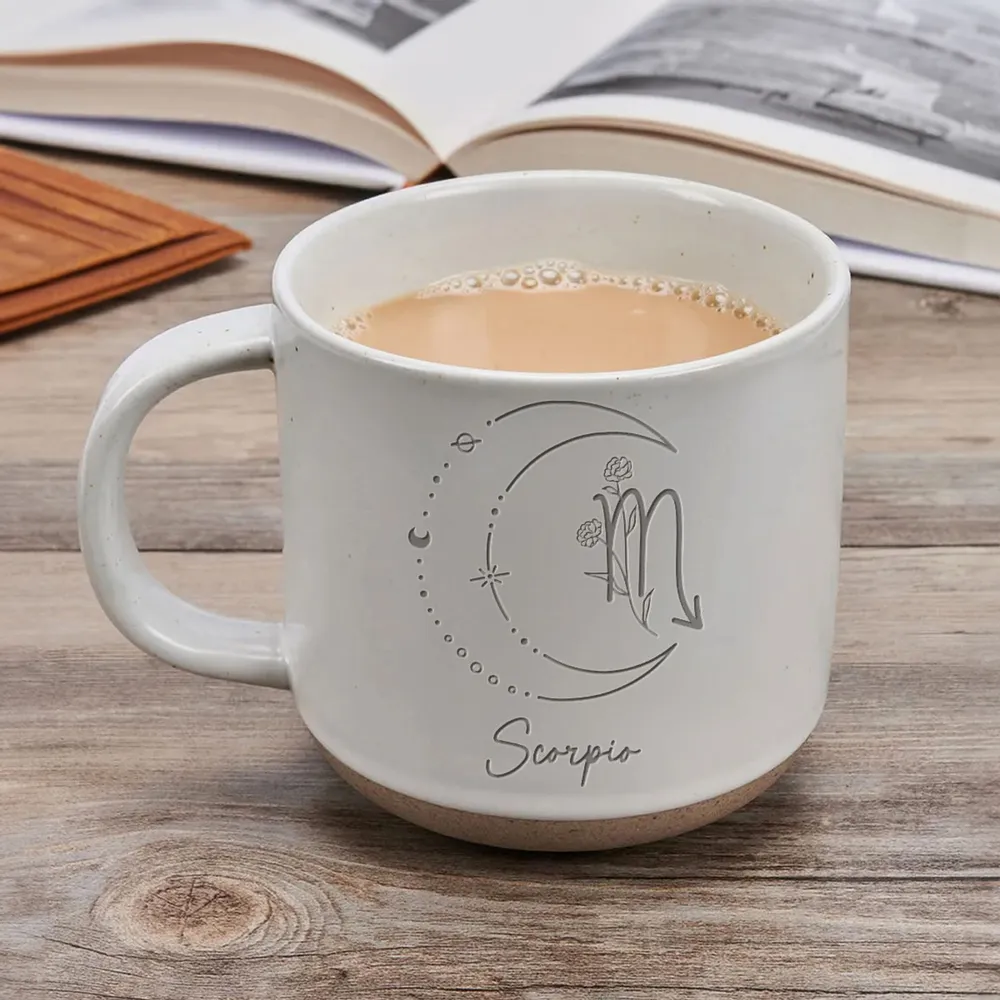Custom Zodiac Sign - Personalized Pottery Mug - Gift For Family, Mom, Sister, Besties