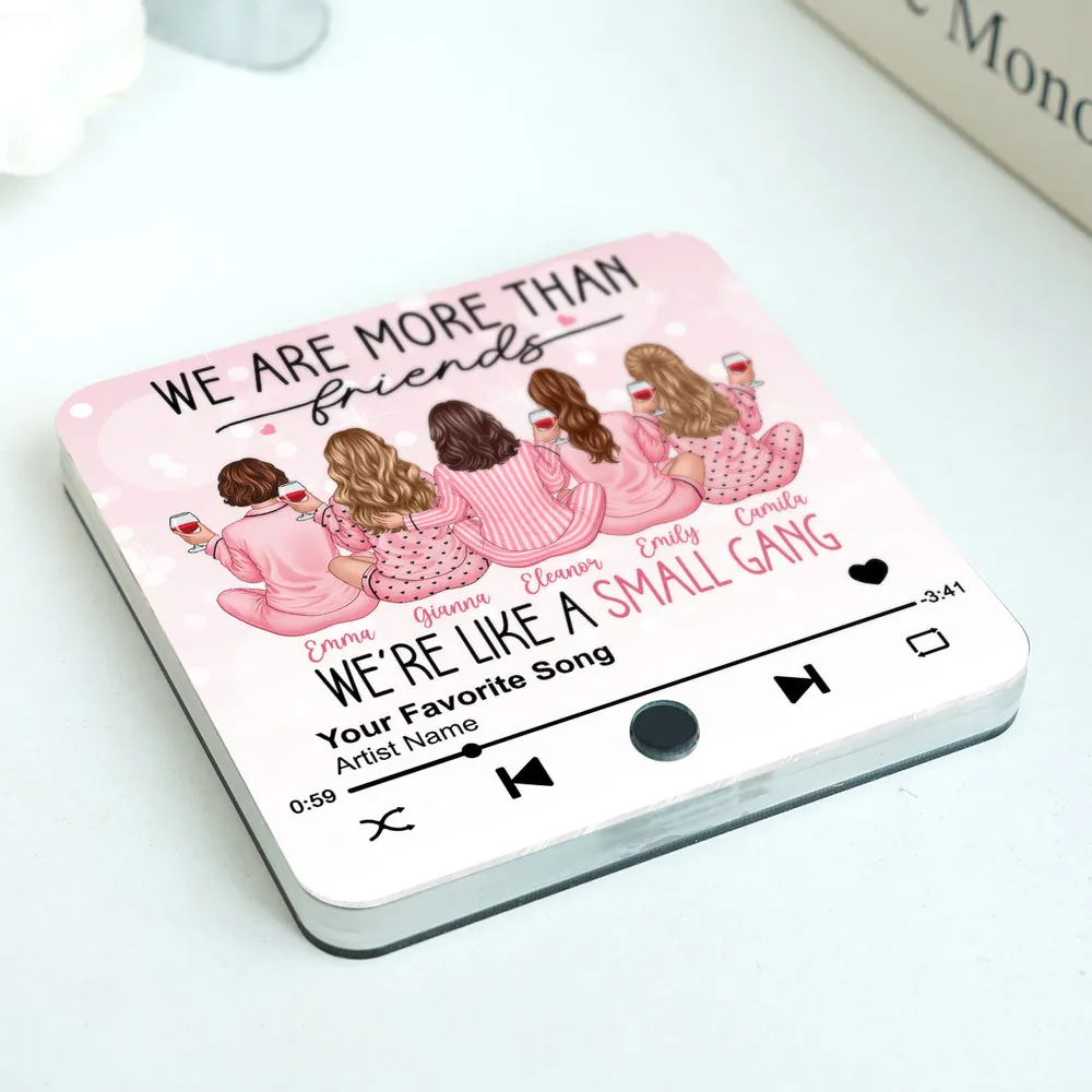 I'd Punch Right In The Throat For You - Personalized Music Fridge Magnet - Gift For Sisters, Besties, Best Friends