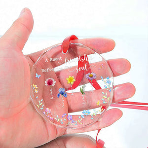 A Sweet Friendship Refresh The Soul - Personalized Crystal Ornament - Christmas Gift For Besties, Sisters