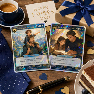 Dad s Legendary Adventure Card, The Perfect Father s Day Gift, Personalized Father s Day Gift, Fantasy Trading Card with Photo, Unique Gift for Dad