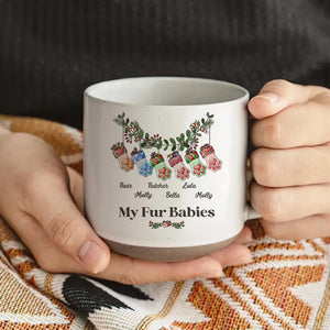 Mom Grandma Funny Stockings Merry Christmas - Personalized Pottery Mug - Christmas Gift For Mom Grandma