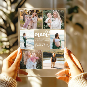 Personalized Photo Night Light, Photo Collage LED Light, Custom Photo Gifts for Mother's Day, Custom Frame, Photo Keepsake for Mom