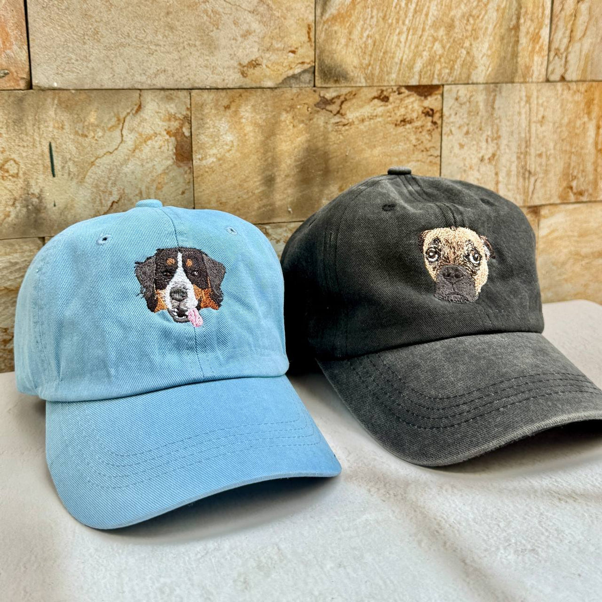 Custom Embroidered Dog Hat, Personalized Baseball Cap Using Your Dog Photo
