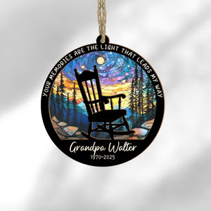 Personalized Memorial Suncatcher Ornament for Loved Ones, Custom In Loving Memory Suncatcher, Memorial Keepsake, Remembrance Ornament