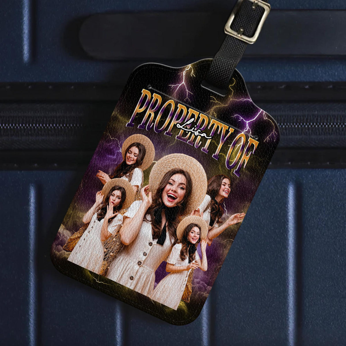 Personalized Photo Luggage Tag, Custom Travel ID with Your Picture, Unique Luggage Identifier, Thoughtful Gift for Travelers