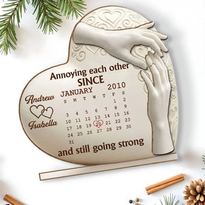 A Date To Remember - Personalized Wooden Plaque - Wedding, Anniversary Gift For Couple