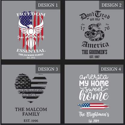 Personalized Wind Chime, Patriotic Gifts, Patriotic Decor, Personalized Gift, 1776, Don't Tread On Me, Military Gift, America