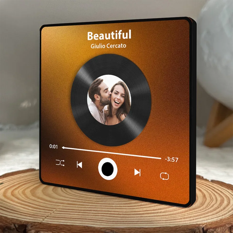 Custom Photo I Love You Forever & Always - Personalized Music Fridge Magnet - Gift For Couple, For Him, For Her, Anniversary Gift