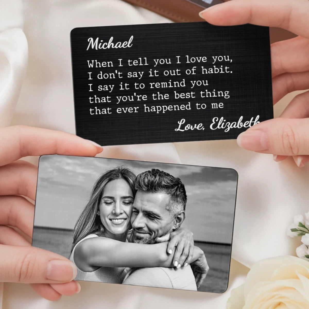 When I Tell You I Love You - Personalized Wallet Insert Card - Anniversary Gift, Valentine's Day Gift For Couple