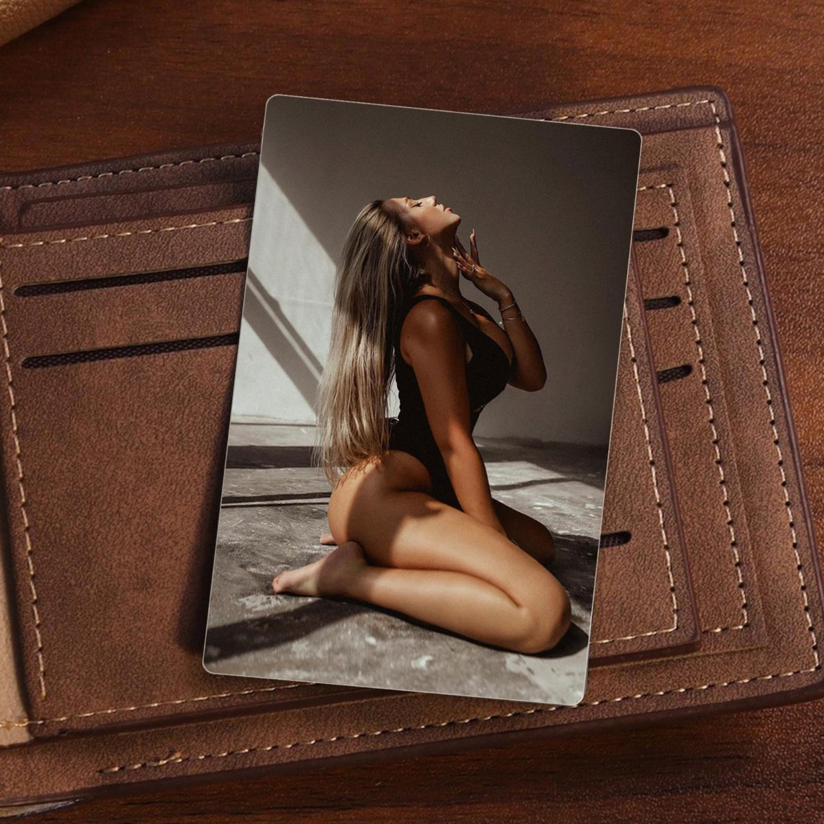 Custom Photo Metal Wallet Card For Him, Personalized Gift For Boyfriend, Photo Card Insert, Gift for Husband On Father's Day, Birthday Gift
