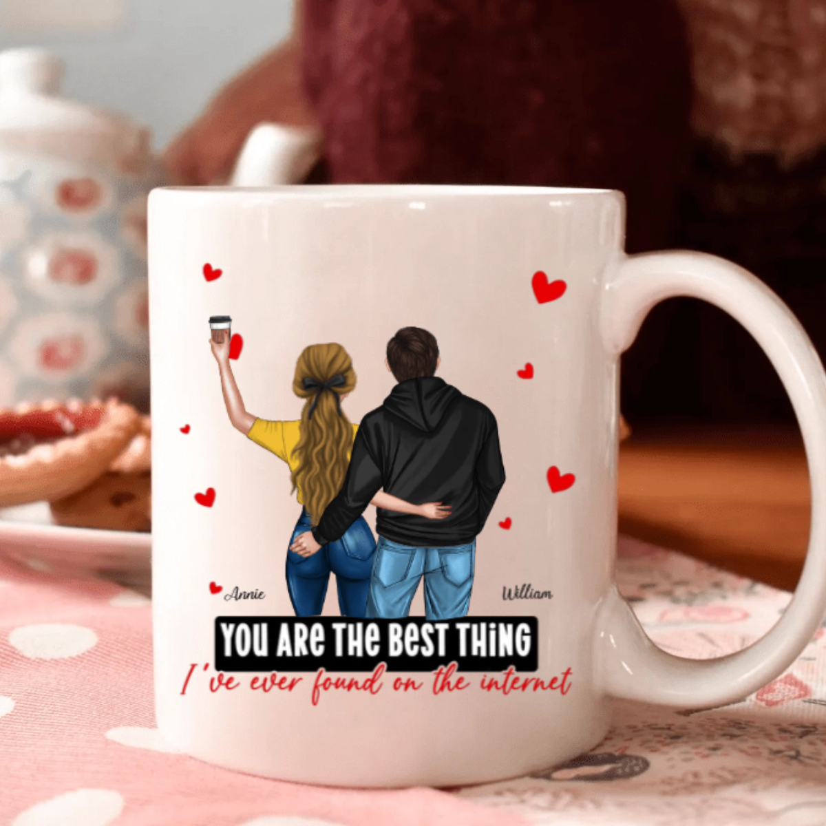 Best Thing I Have Ever Found On The Internet - Personalized Mug - Gift For Girlfriend, Anniversary Gift, Valentine's Day Gift