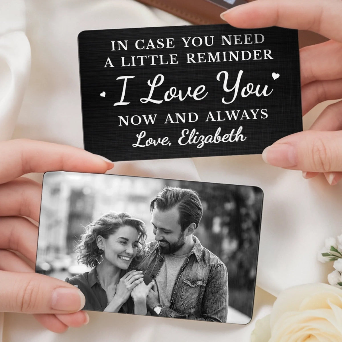 I'll Always Be With You - Personalized Wallet Insert Card - Anniversary Wedding Gifts For Couple