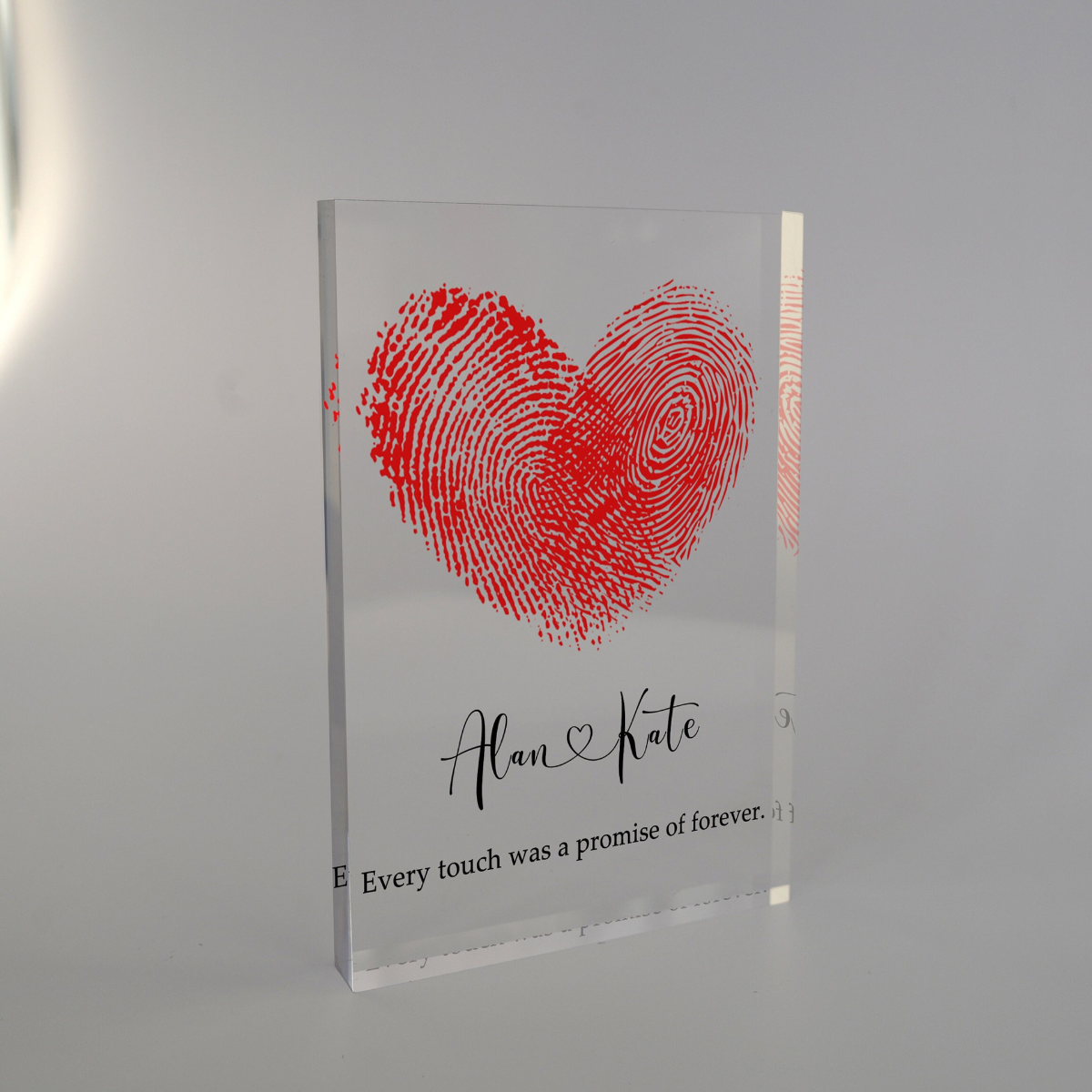 Custom Fingerprint Heart Print for Couple, Anniversary Gift, Fingerprint Sign, Newly Wedding Gift, Personalized Gift, Thumbprint Heart