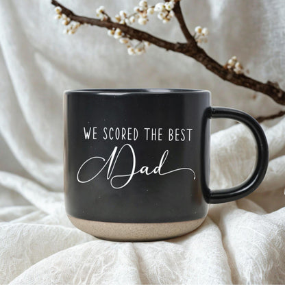 Personalized We Scored The Best Dad Mug, Custom Kid's Name Football Soccer Mug, New Dad Gift, Father s Day Gift, Soccer Lover Gift