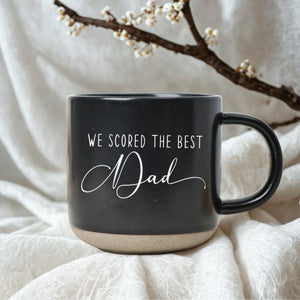 Personalized We Scored The Best Dad Mug, Custom Kid's Name Football Soccer Mug, New Dad Gift, Father s Day Gift, Soccer Lover Gift