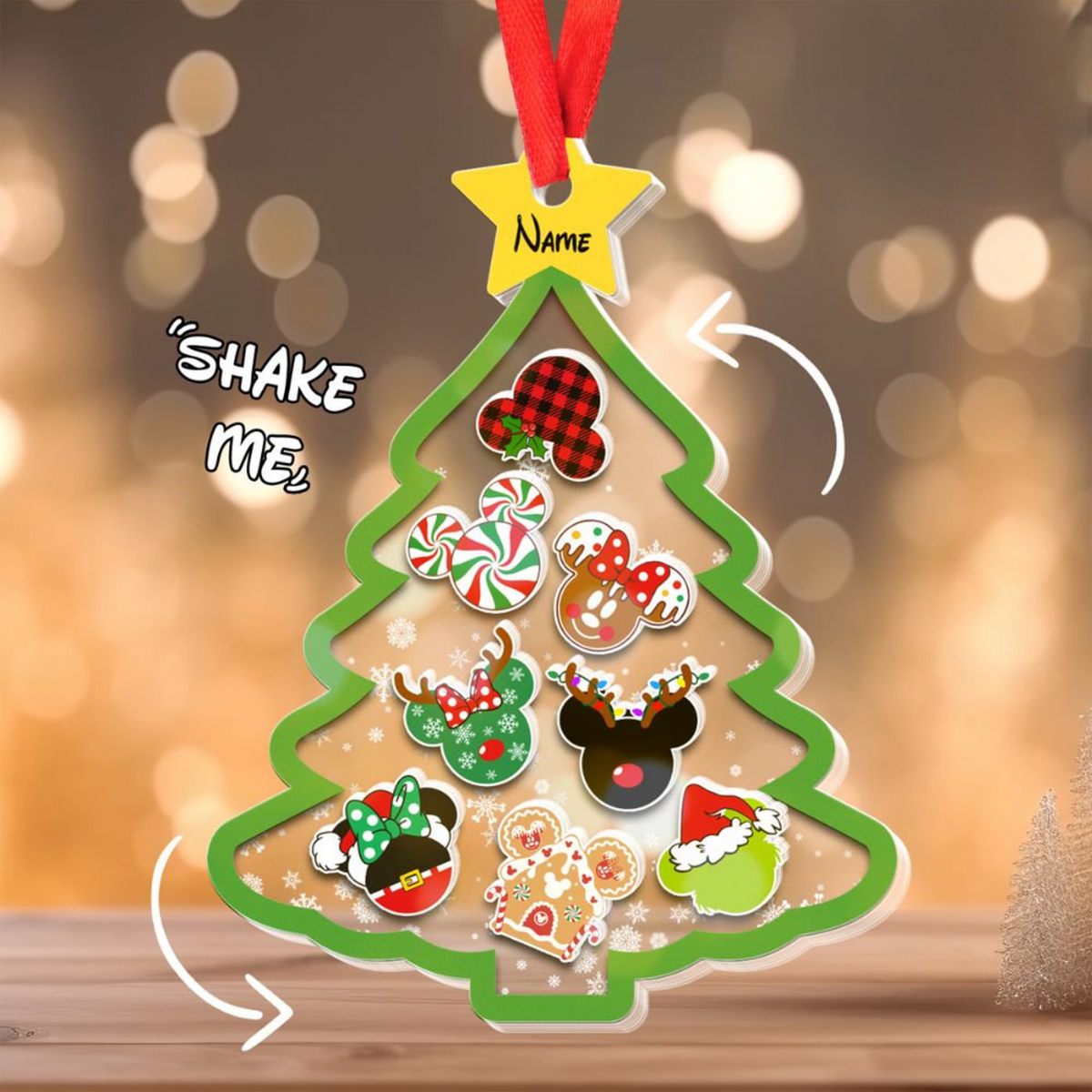 Very Merry Christmas - Personalized 4D Shaker Ornament - Christmas Gift For Kids & Family, Home Decor