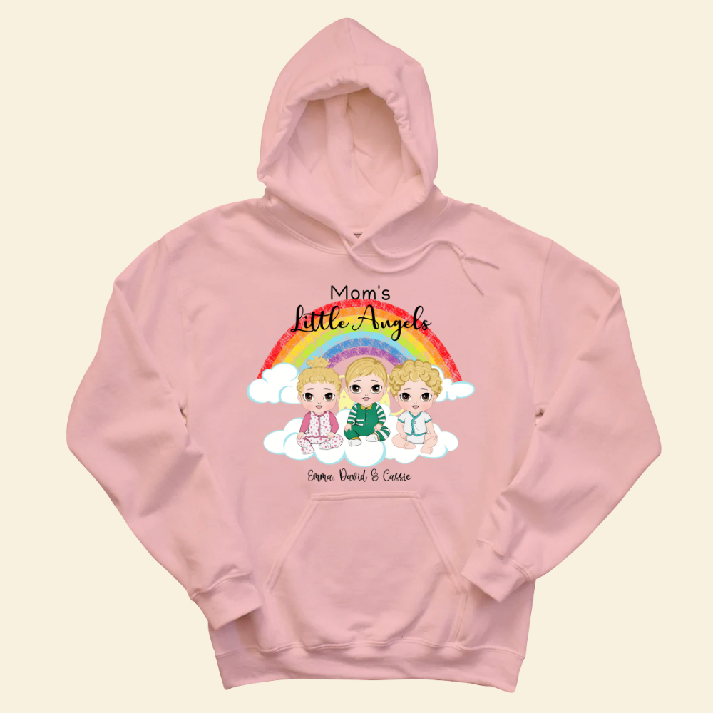 Mom's Little Prince & Princess - Personalized Hoodie - Gift For New Mom