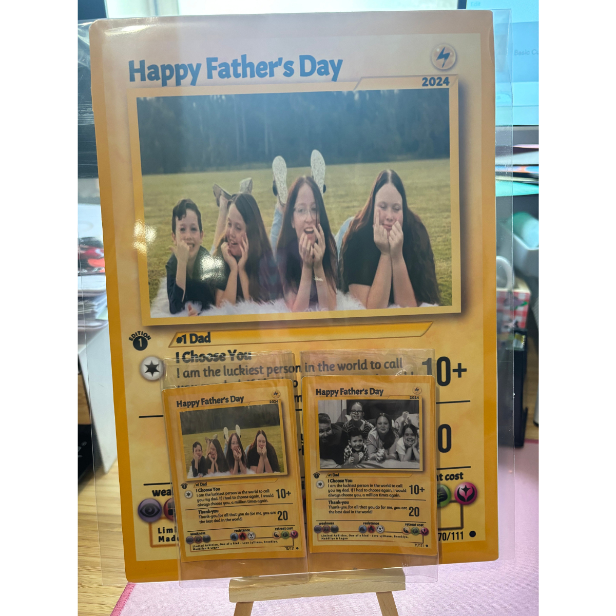 Happy Father's Day Upload Photo Custom Poke Card