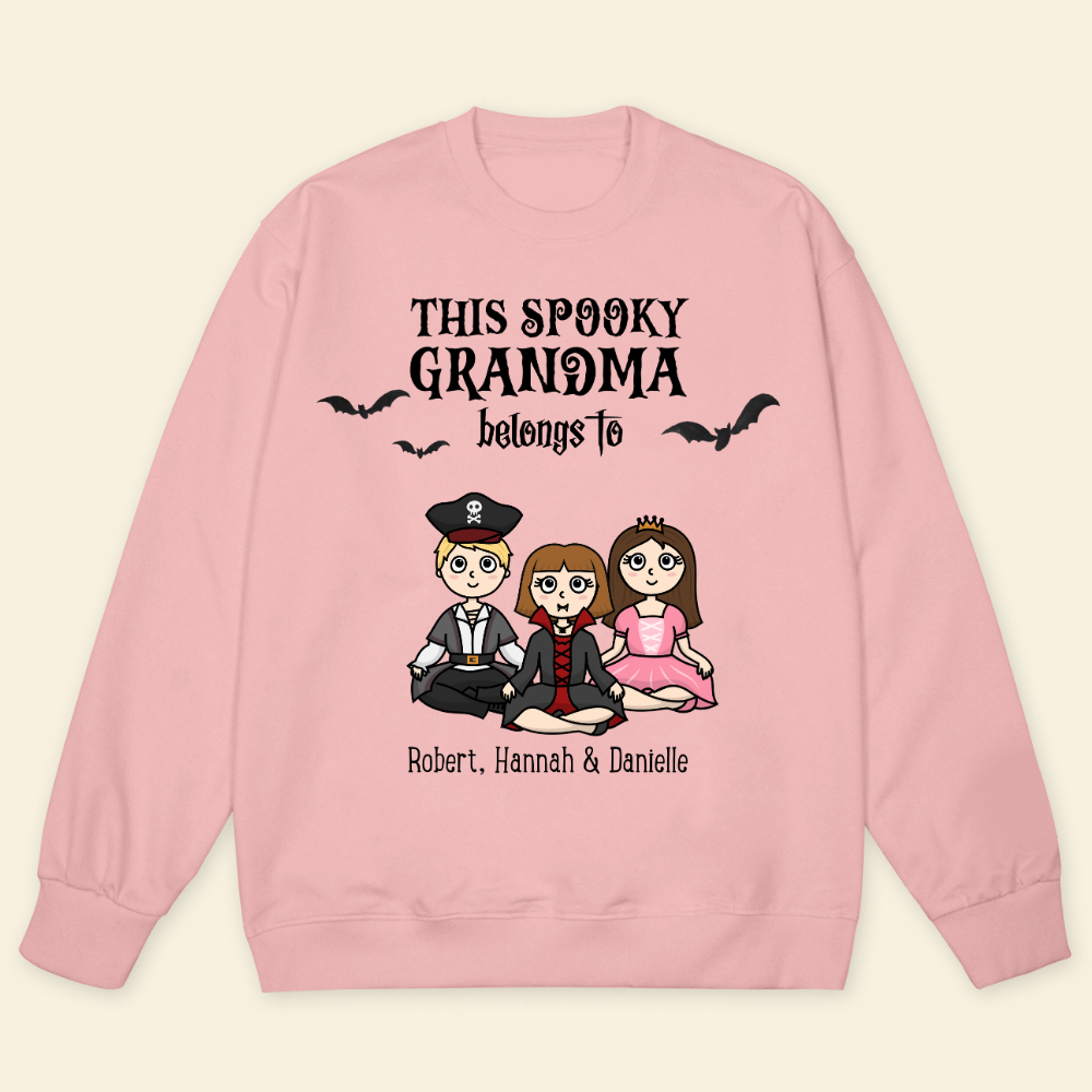 This Spooky Grandma Belongs To Grandkids - Personalized Sweatshirt - Gift For Grandma, Halloween Season