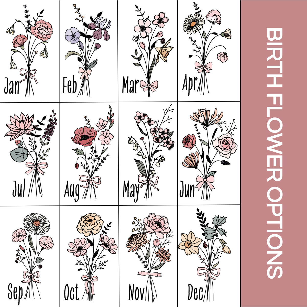 60th Birthday Glass Turning 60 Gift With Birthflower Glass Tumbler 60 Year Old Gift Iced Coffee Cup Sixtieth Birthday Glass Can With Flower