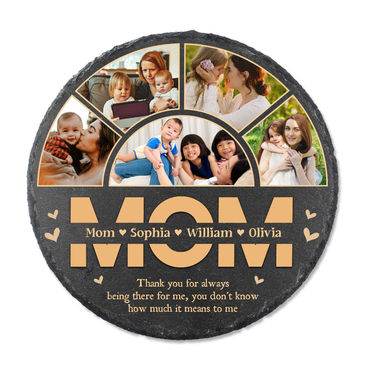 Mom Thank You For Always Being There - Personalized Garden Stone - Gift For Mom, Mother's Day, Birthday Gift