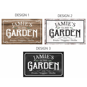 Personalized Outdoor Metal Garden Sign, Custom Sign, Personalized Garden Sign, Garden Gifts, Patio Decor, Veggie Garden, Herb Garden, Gifts