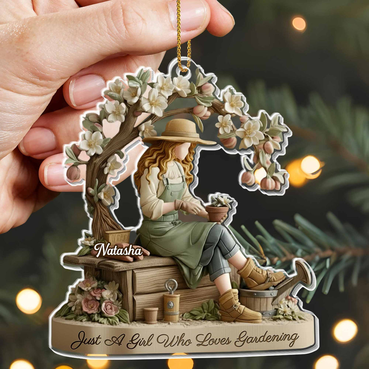 Just A Girl Who Loves Gardening, Tree And Flowers, Gift For Gardeners And Plant Lovers