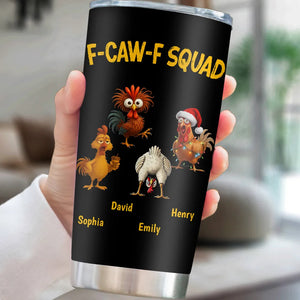 FCAWF Chicken Squad - Personalized Tumbler - Christmas Gift For Coworker