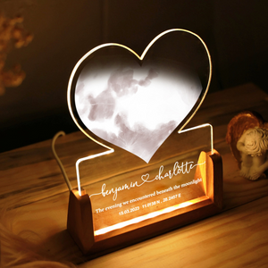Personalized Moon Phase Desk Name Plate Night Light, Unique Couples Gift, Custom Night Sky, Couple Gift Ideas, Special Date