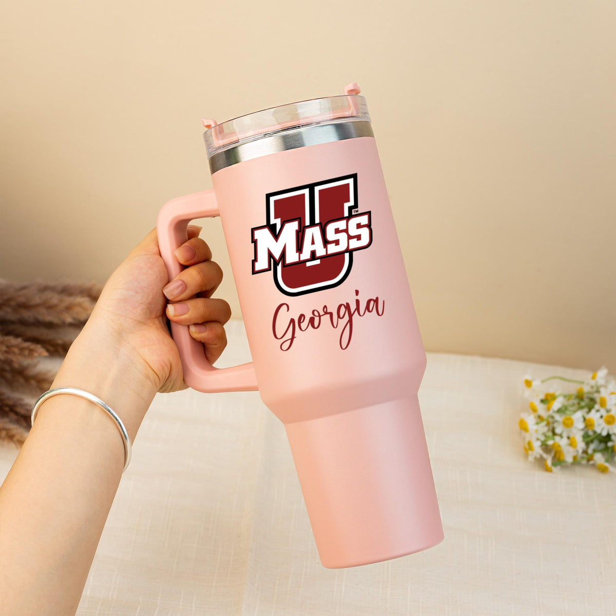 Personalized College Logo Tumbler, Graduate Gift 2026, 40oz Stainless Steel