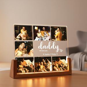 Personalized Photo Collage, Dad Photo Gift, Customized Frame & Photo, Fathers Day Photo Collage, Father's Day Gift, Dad Birthday Gift